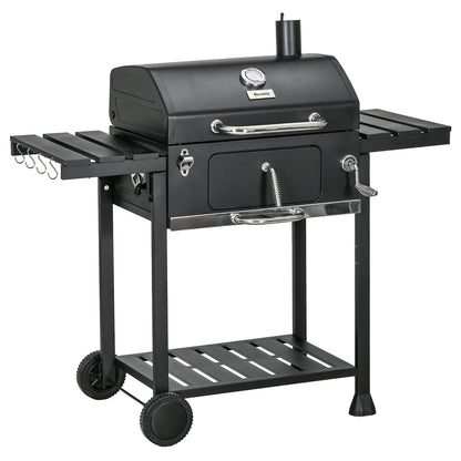 Charcoal BBQ Grill Smoker With Adjustable Pan, Galvanised Steel Shell Charcoal BBQ Grils at Gallery Canada