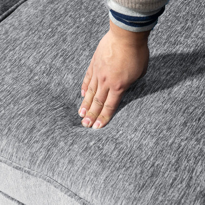 L Shape Sofa, Modern Sectional Couch, Chaise Lounge, Wooden Legs, Grey 3-Seater Sofas at Gallery Canada