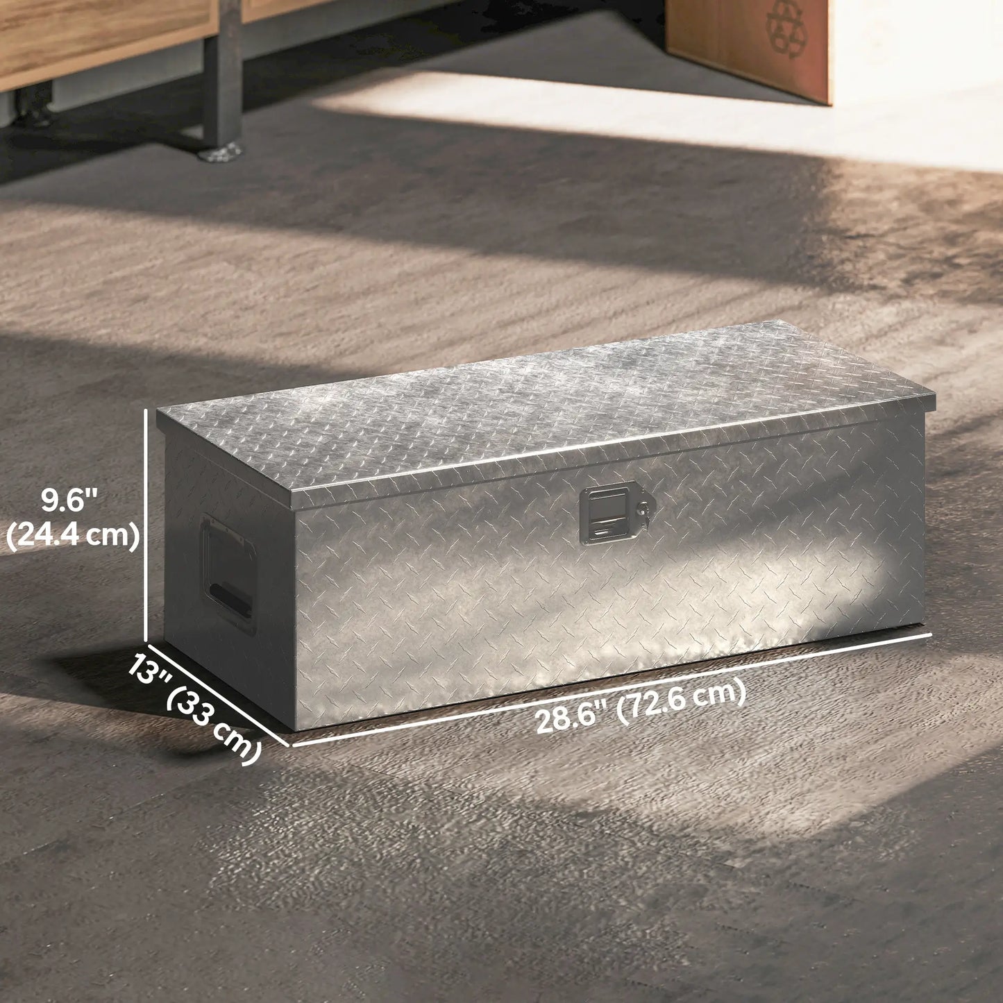 30 Inch Truck Bed Tool Box, Heavy Duty Aluminum Diamond Plate Trailer Tongue Box Tool Organizers at Gallery Canada
