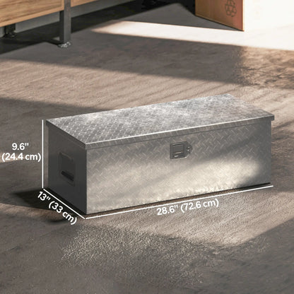 30 Inch Truck Bed Tool Box, Heavy Duty Aluminum Diamond Plate Trailer Tongue Box Tool Organizers at Gallery Canada