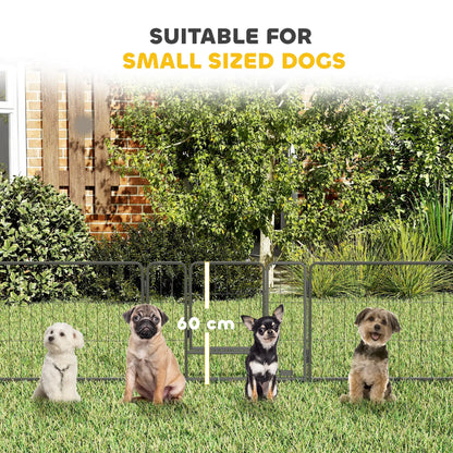 31.5"W Metal Dog Playpen, 23.5"H, 12 Panels, Indoor Outdoor Pet Fence Houses, Kennels & Pens at Gallery Canada