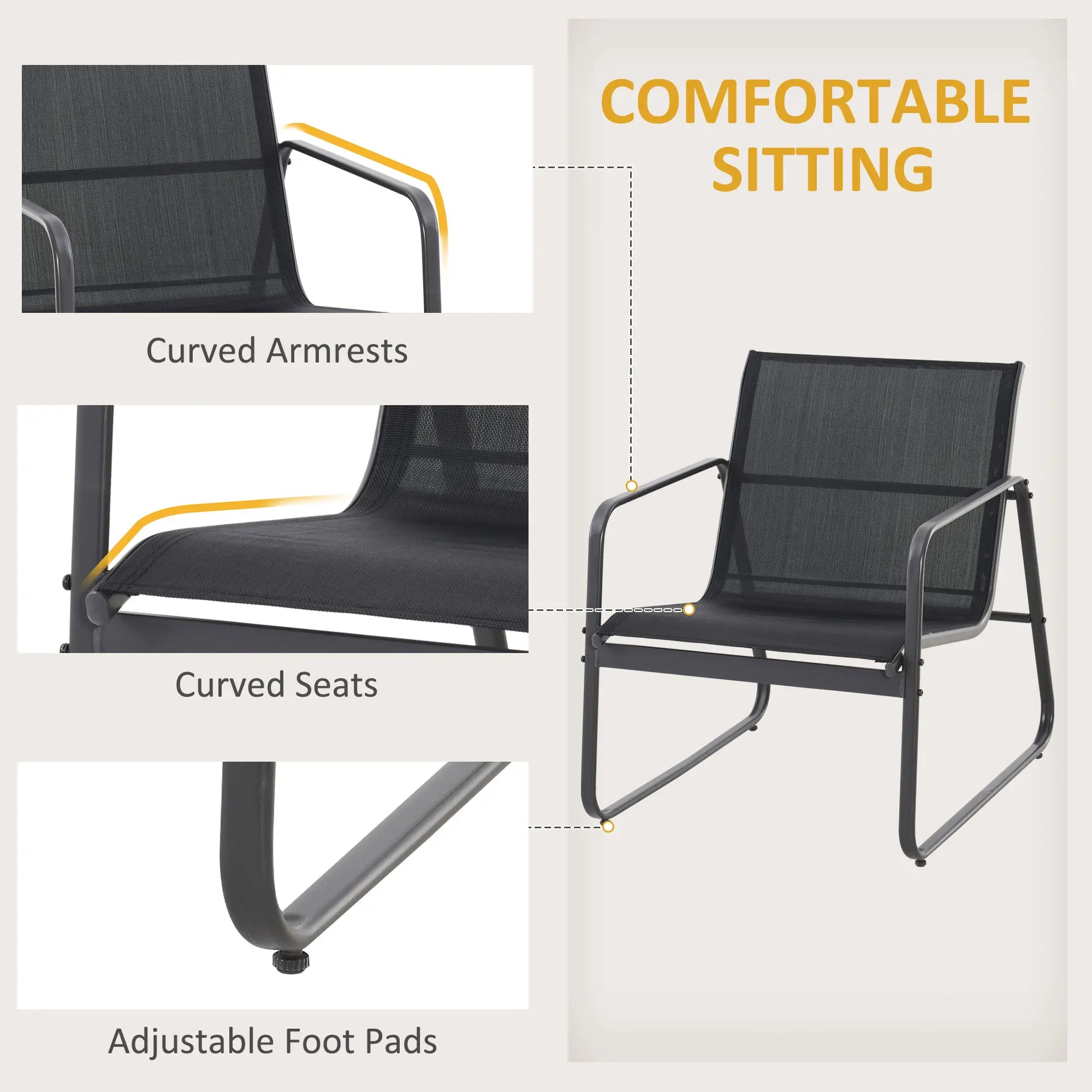 4 Piece Patio Furniture Set, Loveseat, Armchairs, Coffee Table, Black Patio Furniture Sets at Gallery Canada