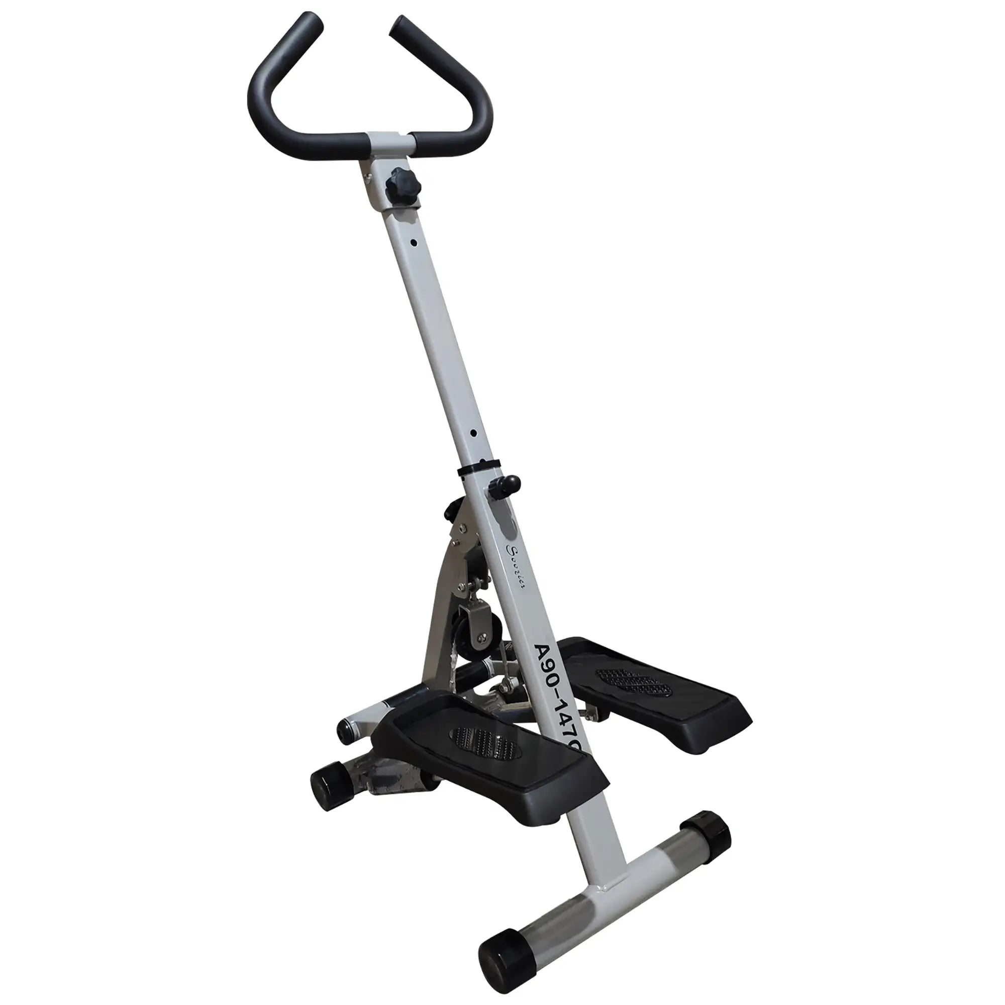 Height Adjustable Stair Stepper, LCD Monitor, Black Aerobic Equipment Black and Grey at Gallery Canada