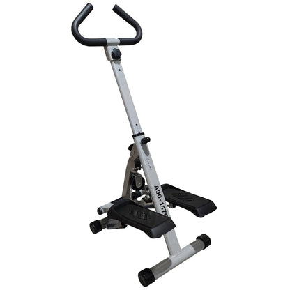 Height Adjustable Stair Stepper, LCD Monitor, Black Aerobic Equipment Black and Grey at Gallery Canada