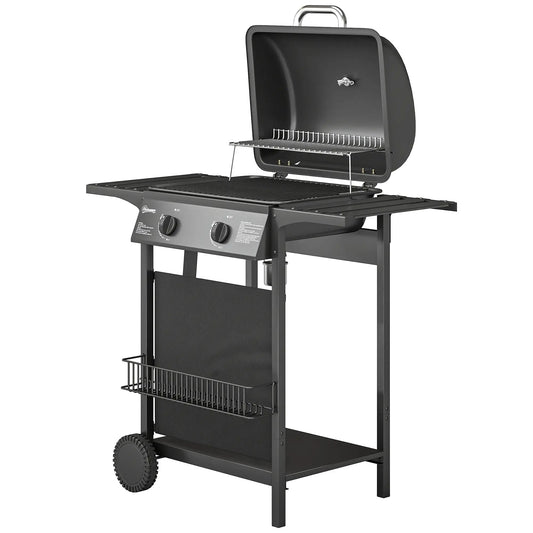 2-Burner Propane Gas Grill, 18000 BTU, Black Propane Gas Grills Black at Gallery Canada