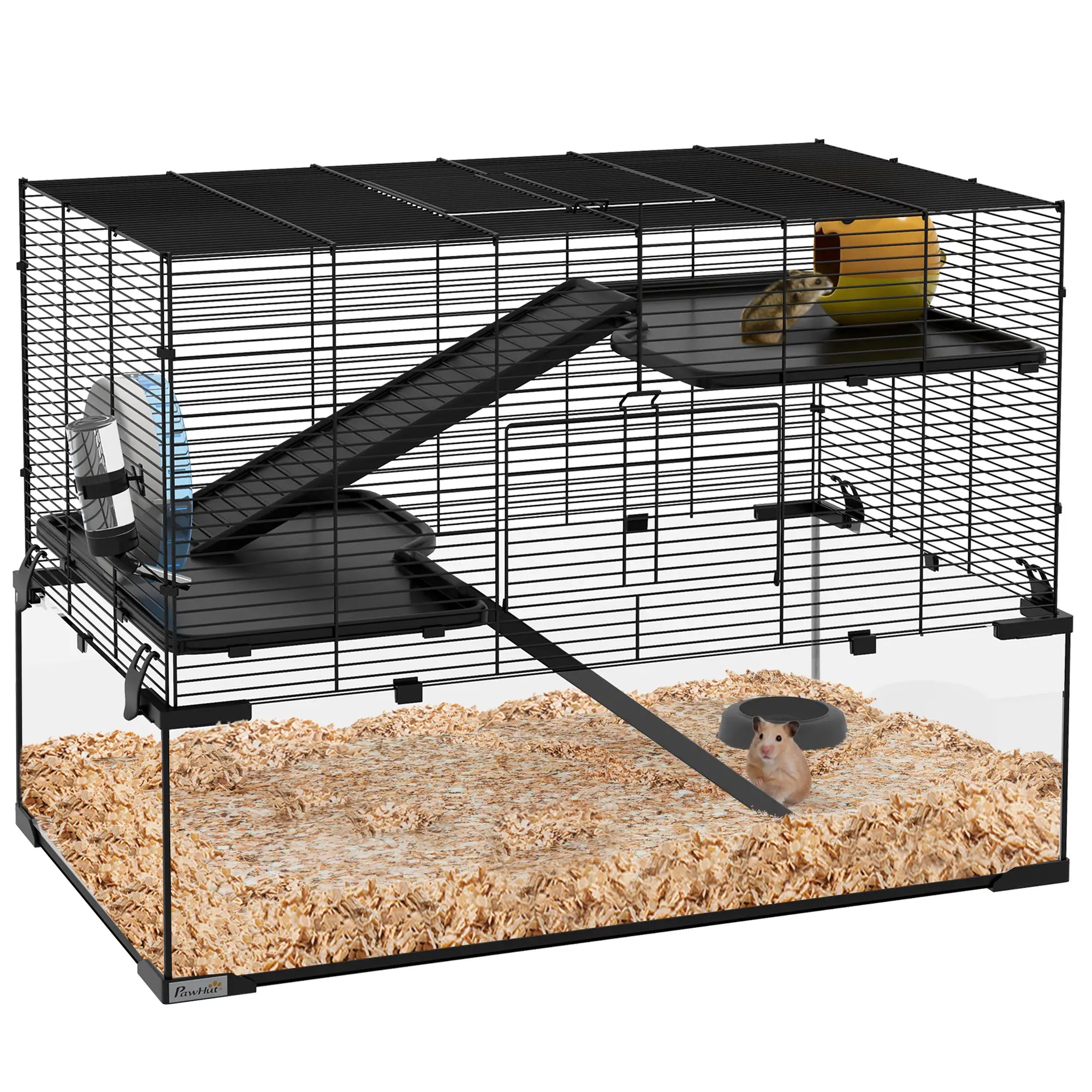 Hamster Cage, Gerbil Cage With Glass Basin, Black Hamster Cages at Gallery Canada