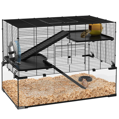 Hamster Cage, Gerbil Cage With Glass Basin, Black Hamster Cages at Gallery Canada