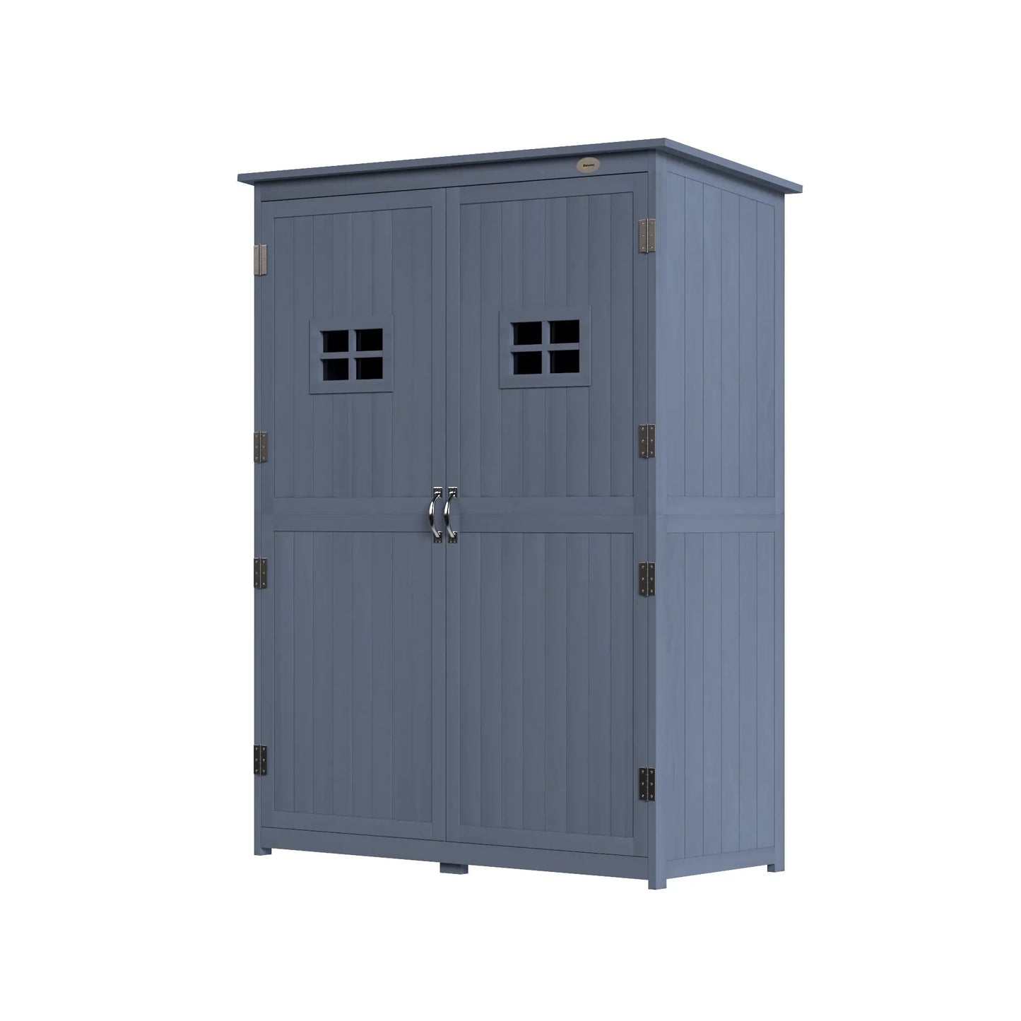 4x1.5ft Wooden Storage Shed, Outdoor Tool Cabinet, Dark Grey Sheds Dark Grey at Gallery Canada