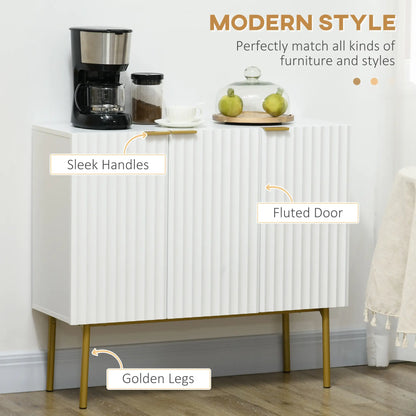 Modern Storage Cabinet, Sideboard Buffet, Gold Legs, White Storage Cabinets at Gallery Canada