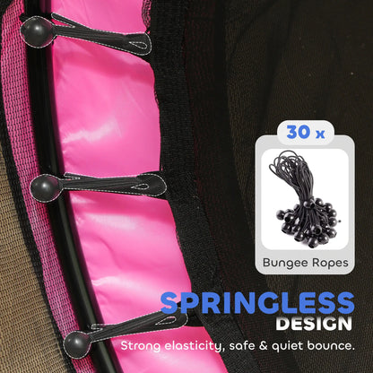 55" Toddler Trampoline, Safety Enclosure Net, Indoor Outdoor, Ages 3-6, Pink Trampolines at Gallery Canada
