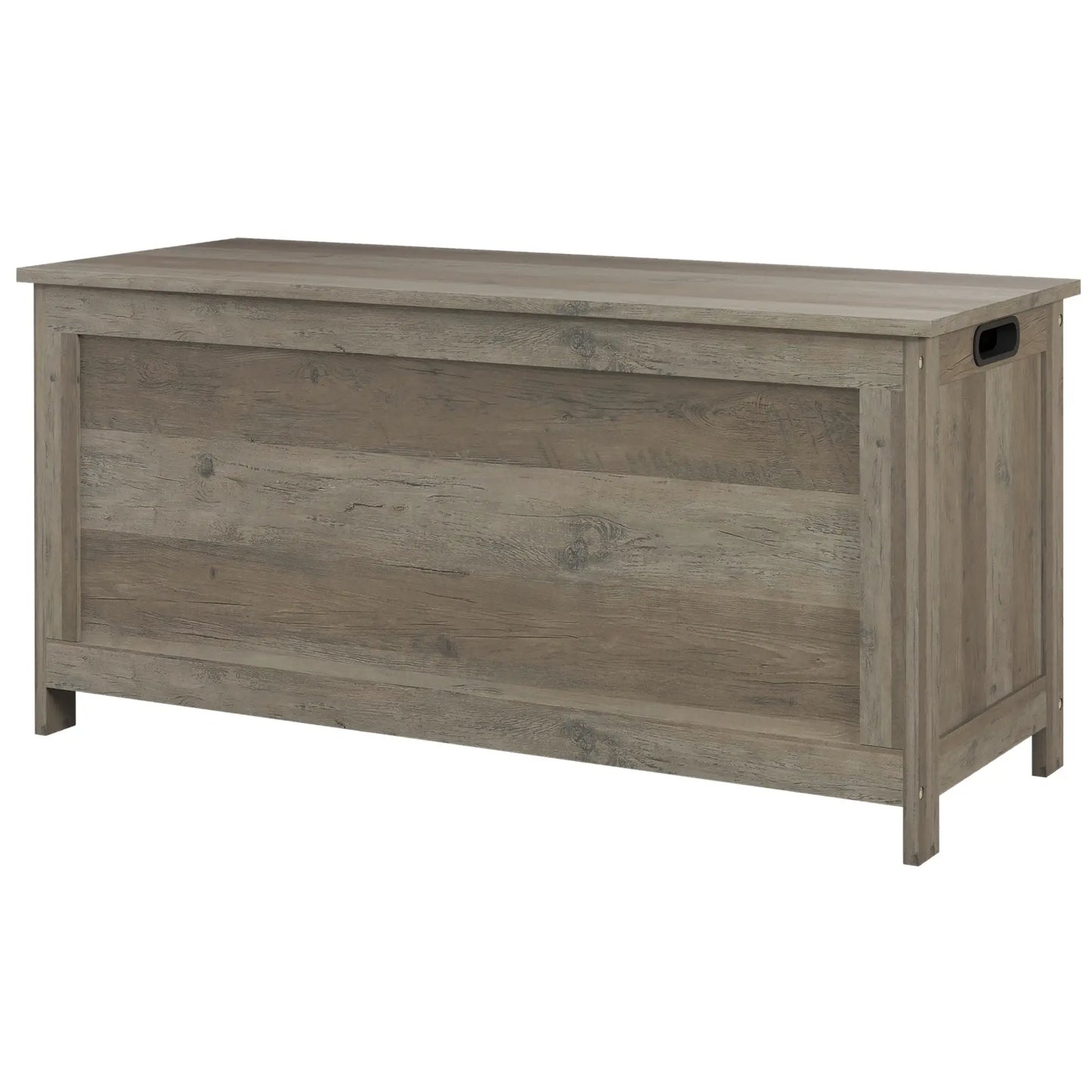 Storage Trunk, Entryway Bench with Side Handles, Distressed, Grey Storage Cabinets Distressed Grey at Gallery Canada