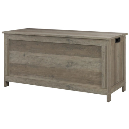 Storage Trunk, Entryway Bench with Side Handles, Distressed, Grey Storage Cabinets Distressed Grey at Gallery Canada