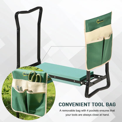 Folding Gardening Kneeling Bench, Large Tool Pouch Garden Accessories at Gallery Canada