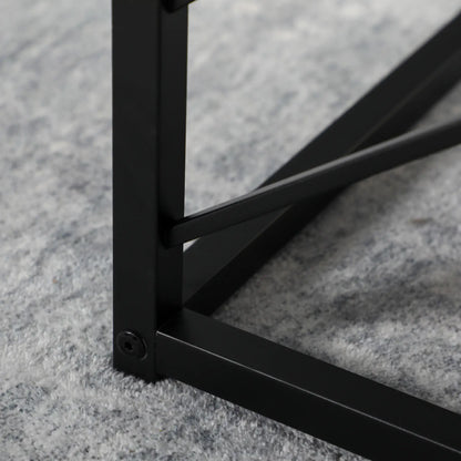 Square Nest of Tables Set of 3, Metal Frame, for Living Room, Grey Coffee Tables at Gallery Canada