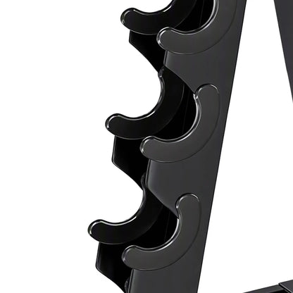 5-Tier Dumbbell Rack, A-Frame Weight Stand with Tray and Wheels, 264 LBS, Black Dumbbells & Barbells at Gallery Canada