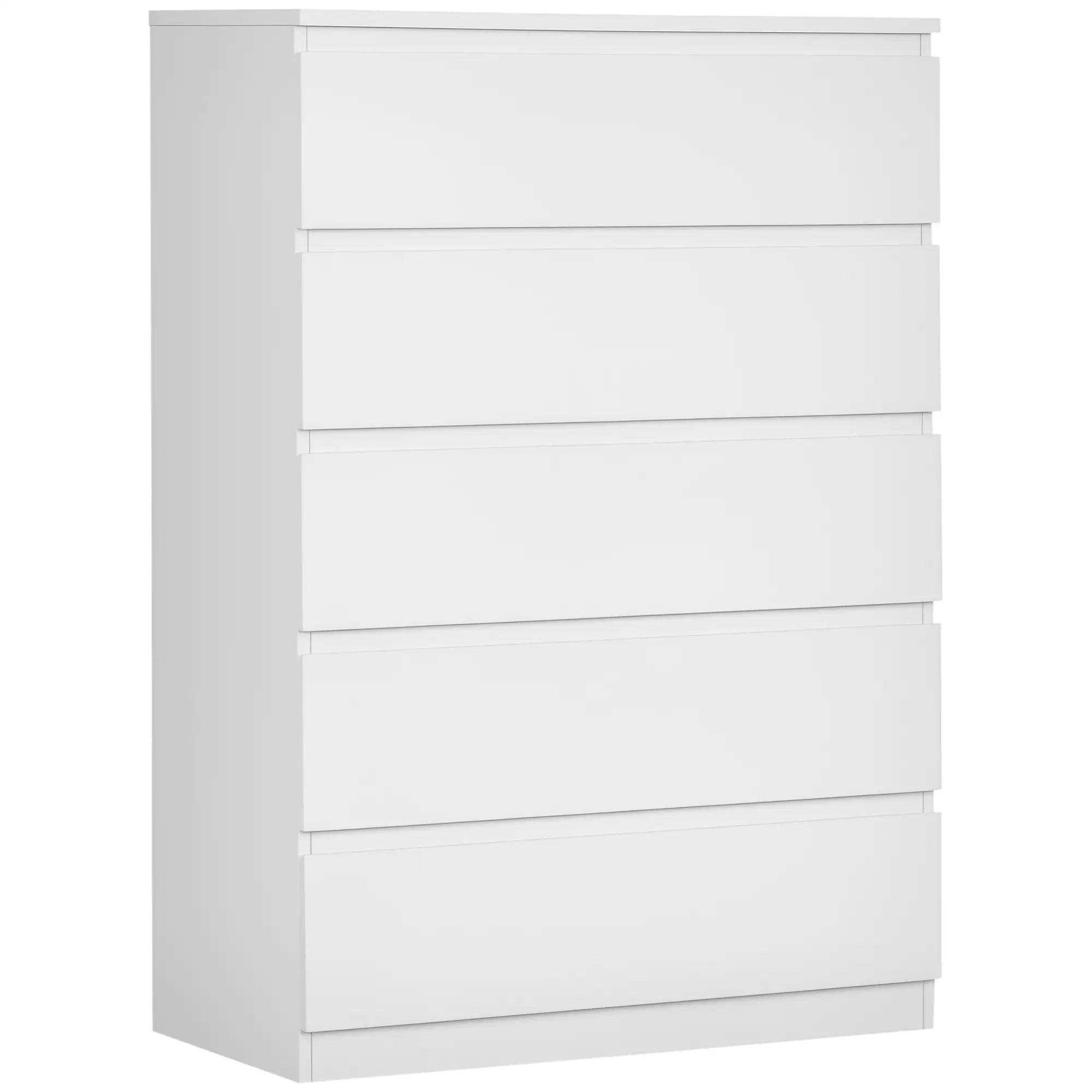 5 Drawer Chest, Dresser for Bedroom, Zinc Alloy Runners Storage Cabinets at Gallery Canada