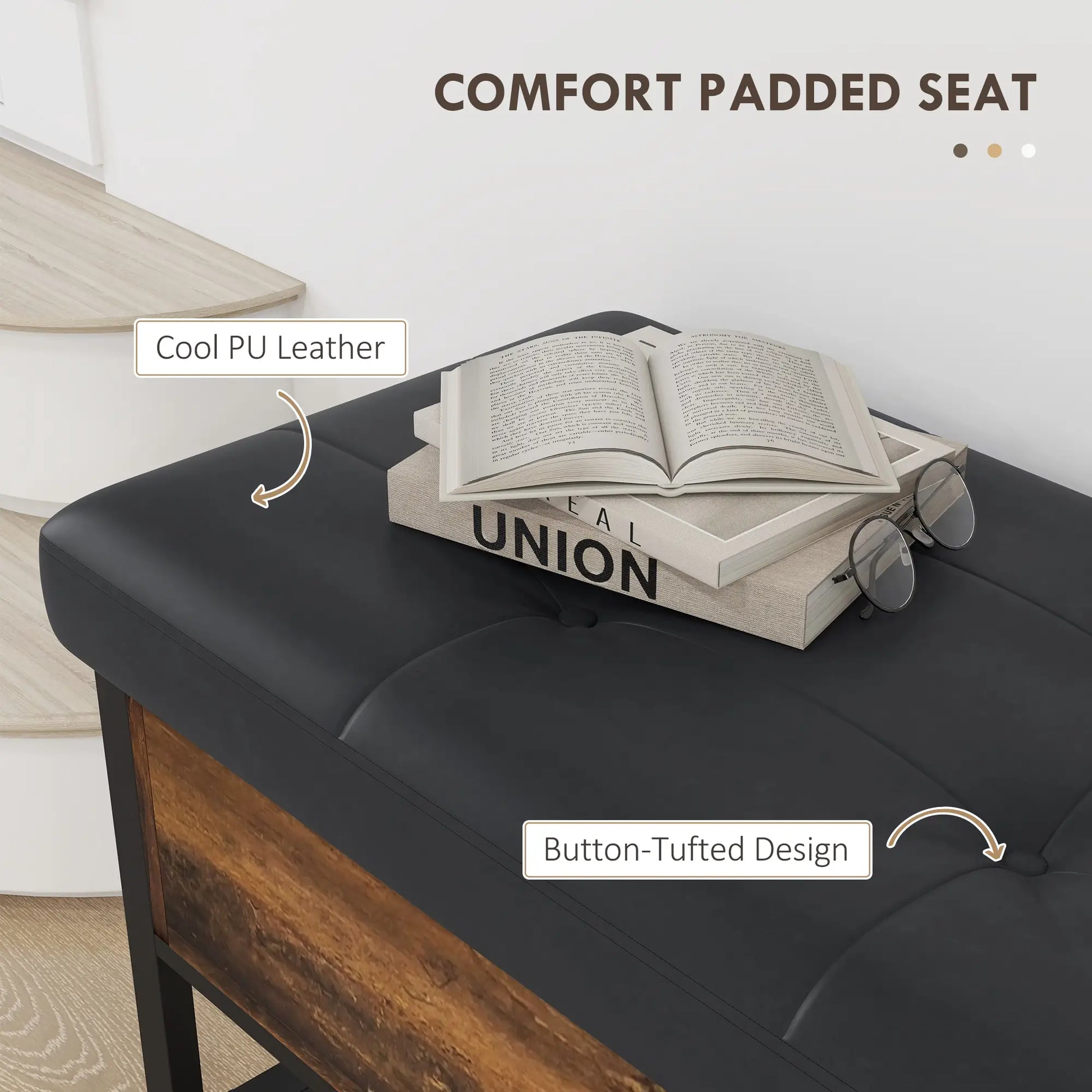 Shoe Storage Bench with Seat, Flip Top, Hidden Space, 4 Pairs Shoe Storage Cabinets & Racks at Gallery Canada