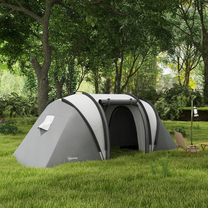 Camping Tent, 2 Bedrooms, Living Area, 3000mm Waterproof, Grey Camping Tents at Gallery Canada