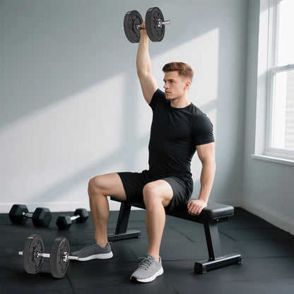 Weight Plates Set, 1-Inch Barbell, 4 x 11 lbs Dumbbells & Barbells at Gallery Canada