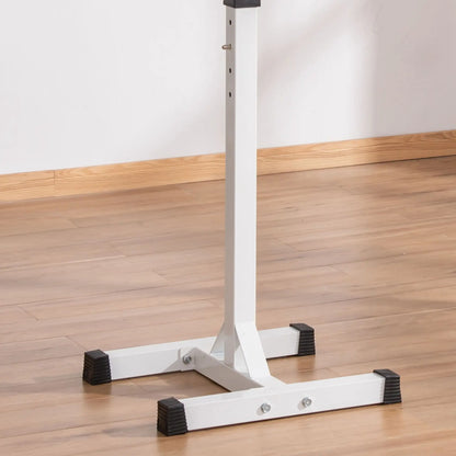 Adjustable Barbell Rack, Squat Stand, 2 Bars Holder, Black, White Power Towers at Gallery Canada