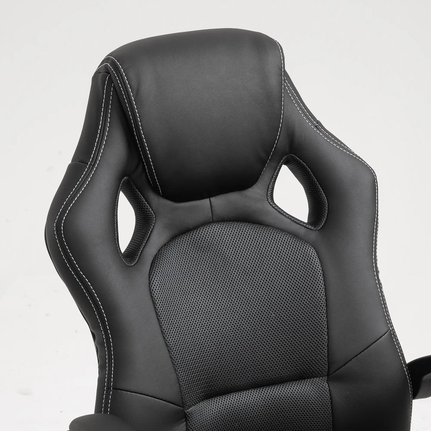 Racing Gaming Chair, Swivel Wheels, Padded Headrest, Tilt Function, Grey Video Game Chairs at Gallery Canada