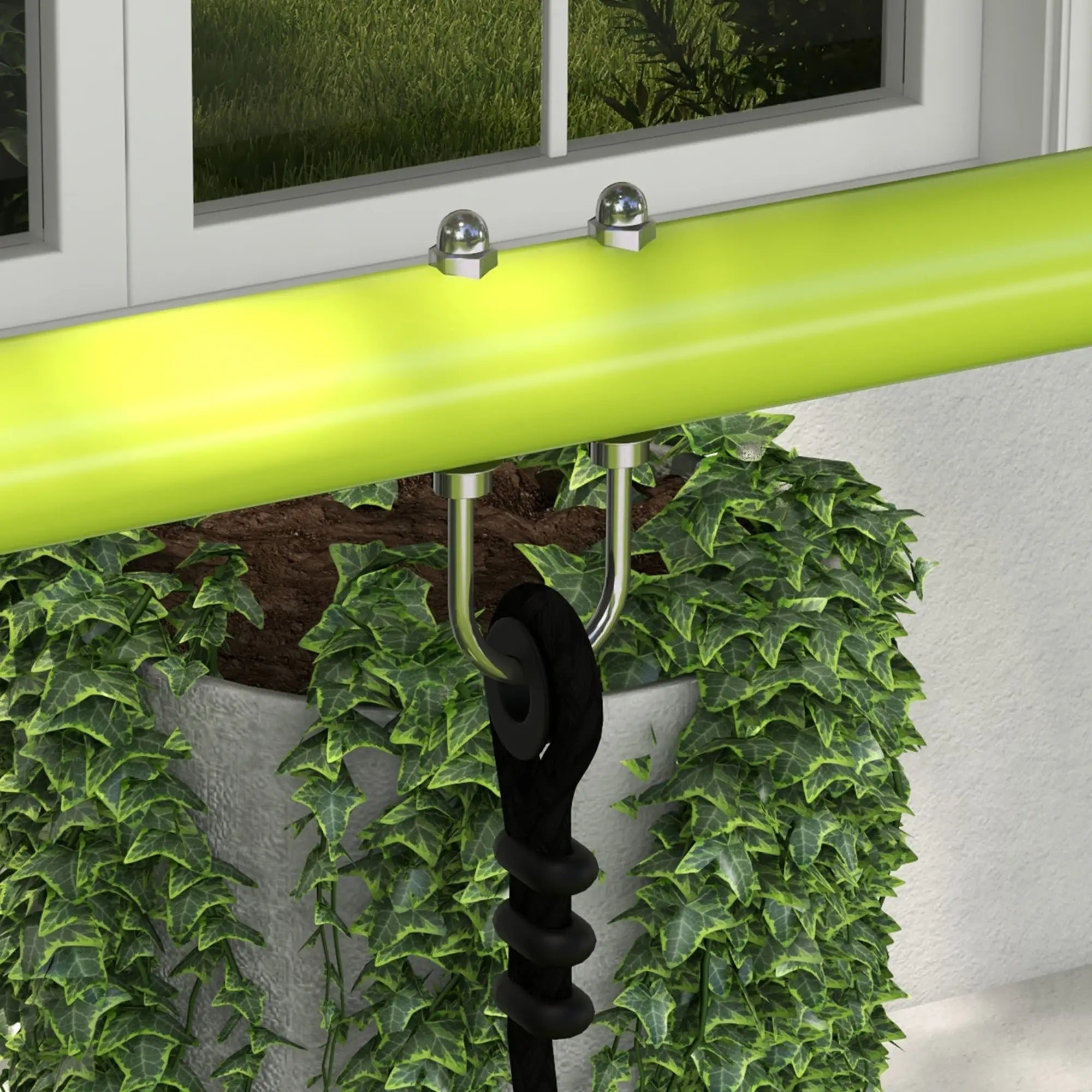 Kids Swing Set, Heavy Duty A-Frame Metal Frame with Glider, Swing Seat, Green Gym Sets & Swings at Gallery Canada