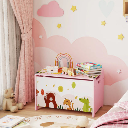 Kids Storage Chest with Lid, Toy Box Organizer, Pink Baby & Kids Storage at Gallery Canada