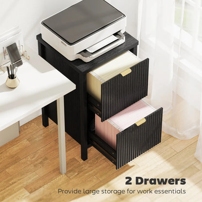 2-Drawer File Cabinet, Vertical With Silent Slides, Black Office Cabinets & Cupboards at Gallery Canada