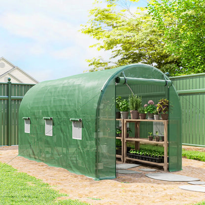 13' x 6' x 6' Walk-In Greenhouse, PE Cover, Green Walk In Greenhouses at Gallery Canada