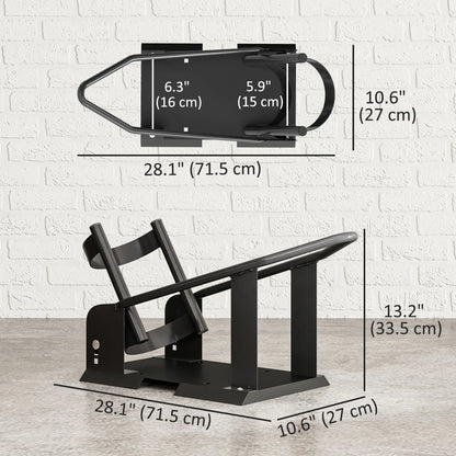 Motorcycle Wheel Chock, 1800 lbs Capacity, Steel, 15"-21" Wheels, Black Bike Parking Stands at Gallery Canada