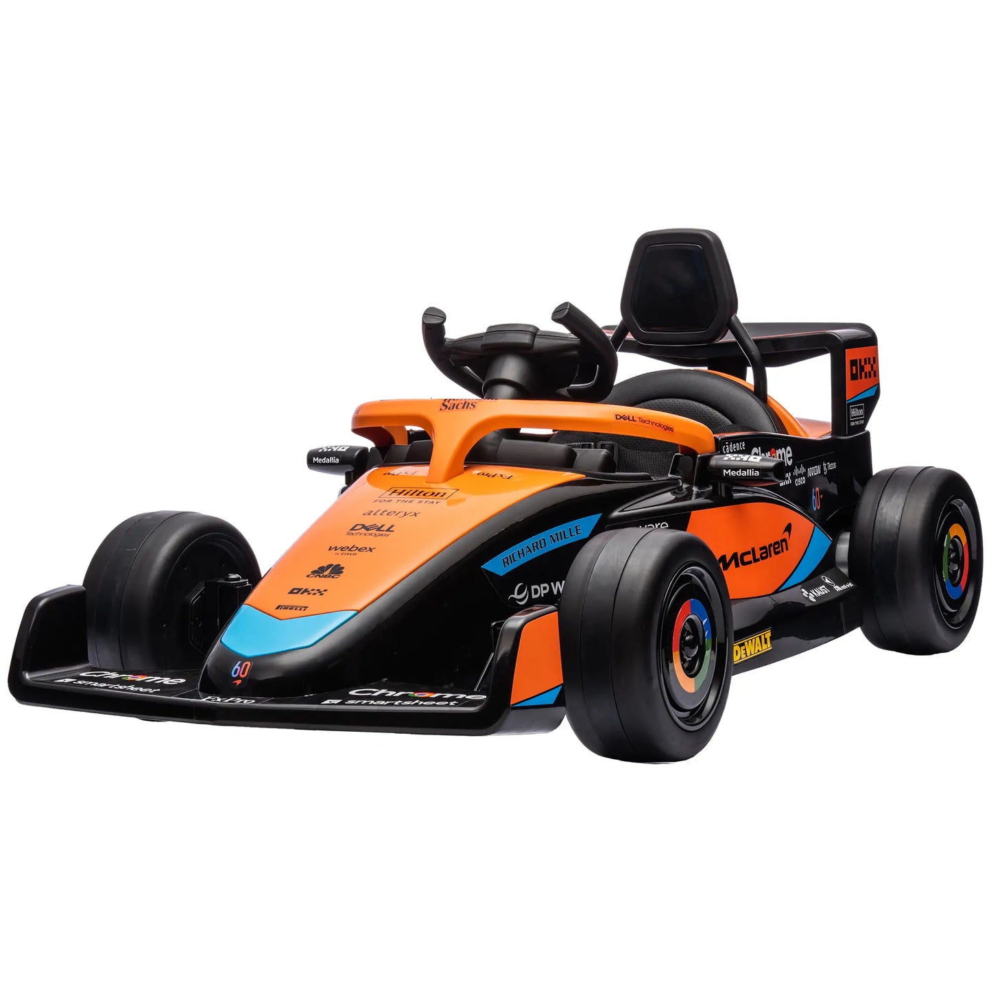 12V Electric Car For Kids, Suspension, Music, MP3, Remote Control, Orange Electric Toy Cars Orange at Gallery Canada