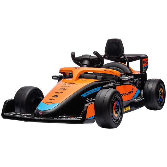 12V Electric Car For Kids, Suspension, Music, MP3, Remote Control, Orange Electric Toy Cars Orange at Gallery Canada
