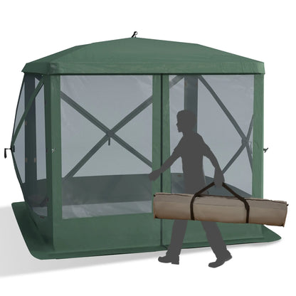 Pop-Up Tent, Foldable, Zippered Door, Ground Stakes, Fits 3-4 People, Green Pop Up Canopies at Gallery Canada