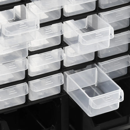 Plastic 39 Drawer Parts Organizer, Wall Mount Storage Cabinet, 2, Black Tool Organizers at Gallery Canada
