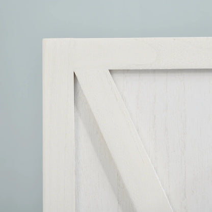 3-Panel Wall Partition, Foldable Wooden Frame 5.6FT, White Room Dividers at Gallery Canada