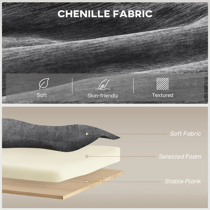 Fabric Recliner Chair, USB Ports, Swivel Rocking Footrest, Dark Grey Single Sofas at Gallery Canada