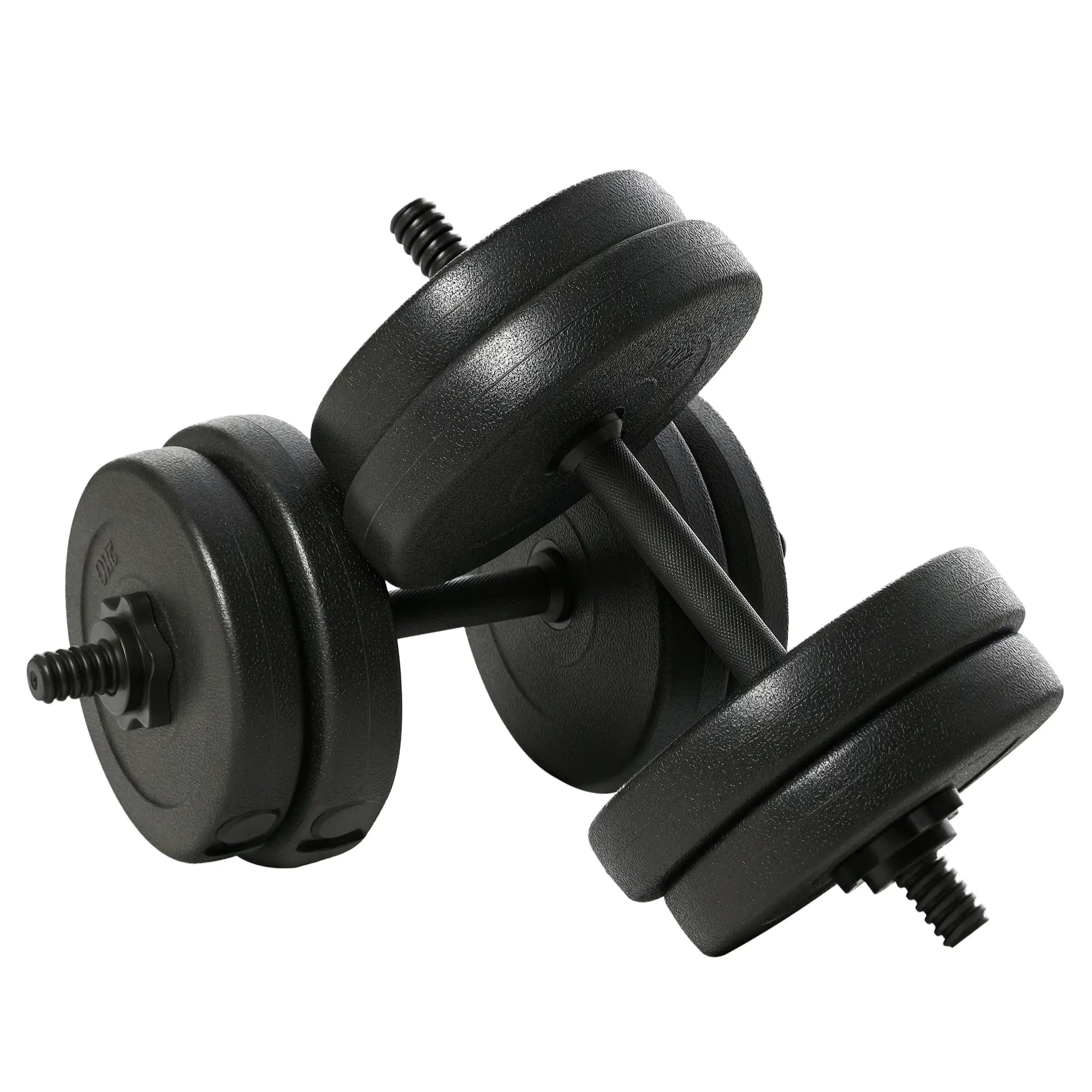 Adjustable 2 x 22lbs Dumbbell Set, Fitness Training, Black Dumbbells & Barbells Black at Gallery Canada