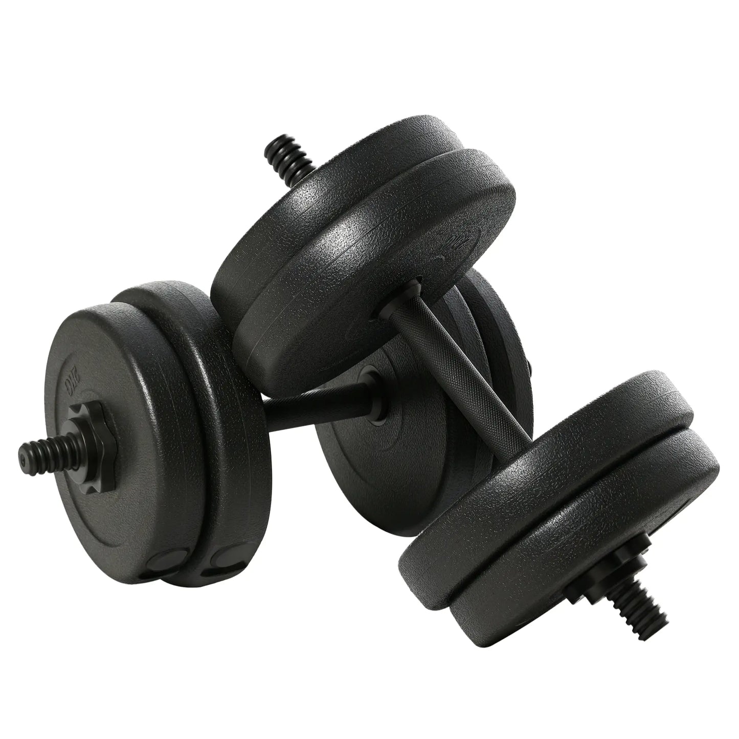 Adjustable 2 x 22lbs Dumbbell Set, Fitness Training, Black Dumbbells & Barbells Black at Gallery Canada