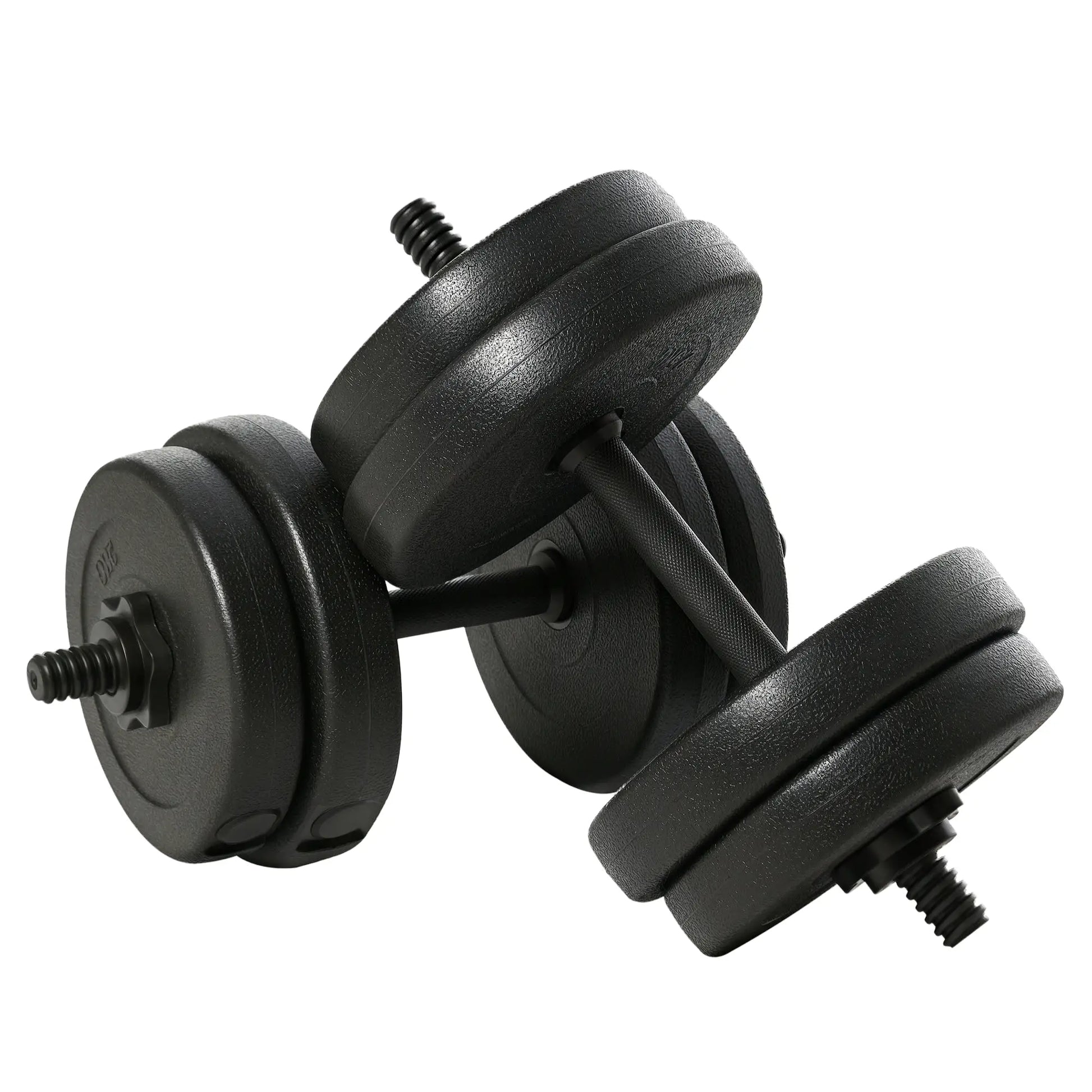 Adjustable 2 x 22lbs Dumbbell Set, Fitness Training, Black Dumbbells & Barbells Black at Gallery Canada