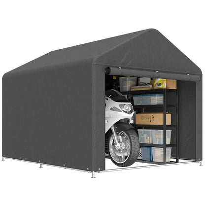 6.6' x 7.8' Portable Shed, Waterproof Bike Tent, Dark Grey Sheds at Gallery Canada