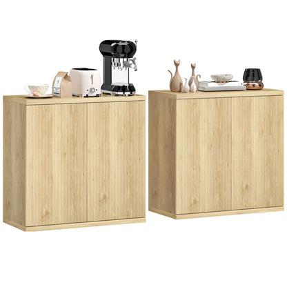 Sideboard Buffet Cabinet Set Of 2, Kitchen Cabinet, Oak Bar Cabinets at Gallery Canada