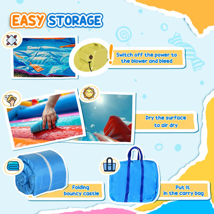 Kids Inflatable Bouncy Castle, Slide, Pool, 11.5' x 8.8' x 7', Multi-color Inflatables at Gallery Canada