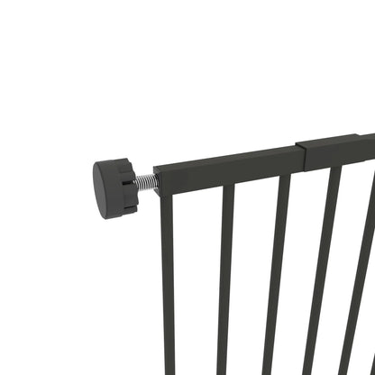 Pet Gate with Door, 30 Inch Tall, Includes Extensions Kit, Black Houses, Kennels & Pens at Gallery Canada
