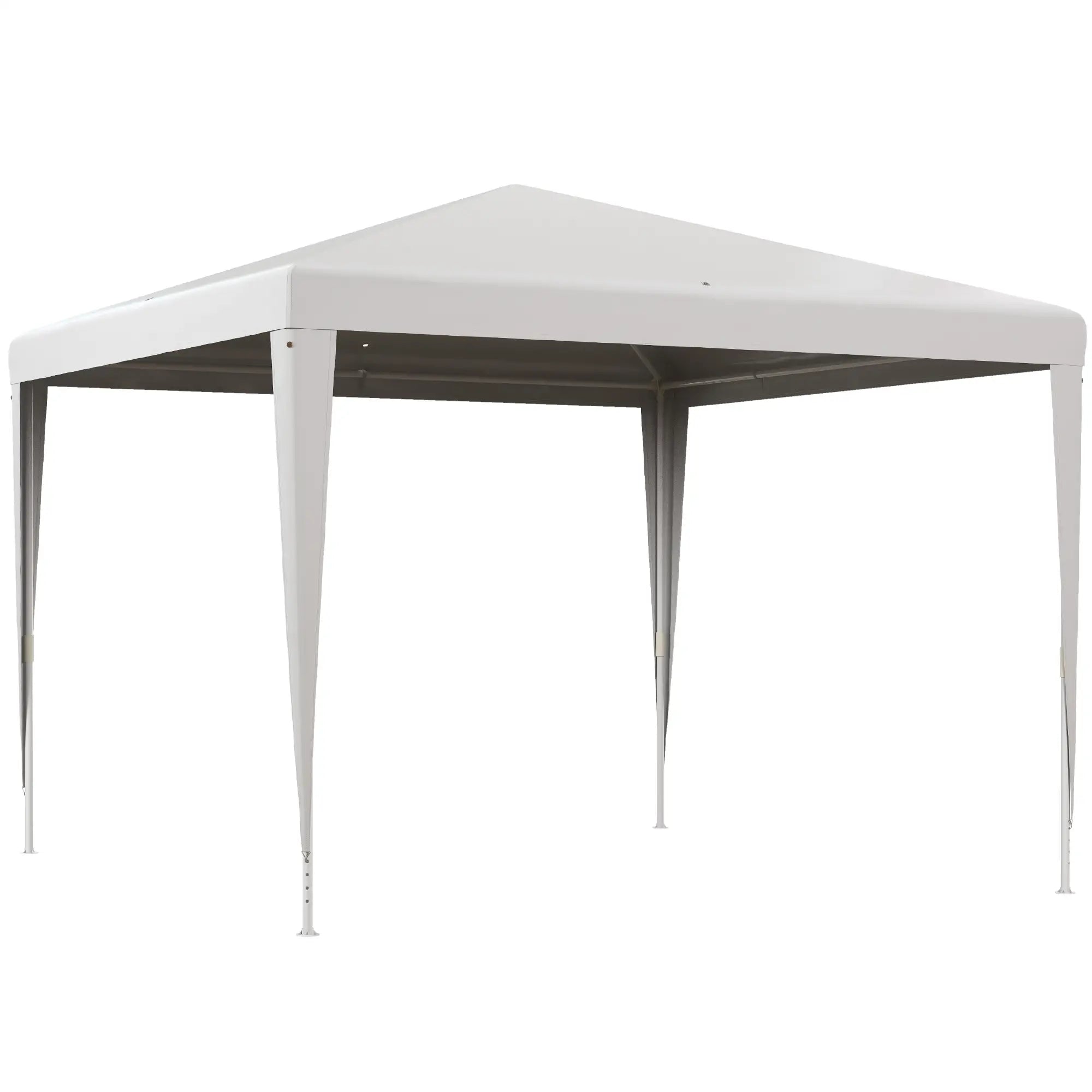 10x10ft Portable Party Tent, Folding Garden Canopy, Outdoor Shelter, White Canopy Tents White at Gallery Canada