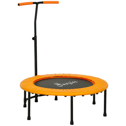 39" Mini Exercise Trampoline, Adjustable T-Bar, Orange Trampolines Orange at Gallery Canada