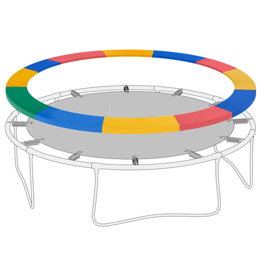 Tapis de trampoline 12ft, couverture de sécurité pour 144 ressorts, mousse EPE, coloré