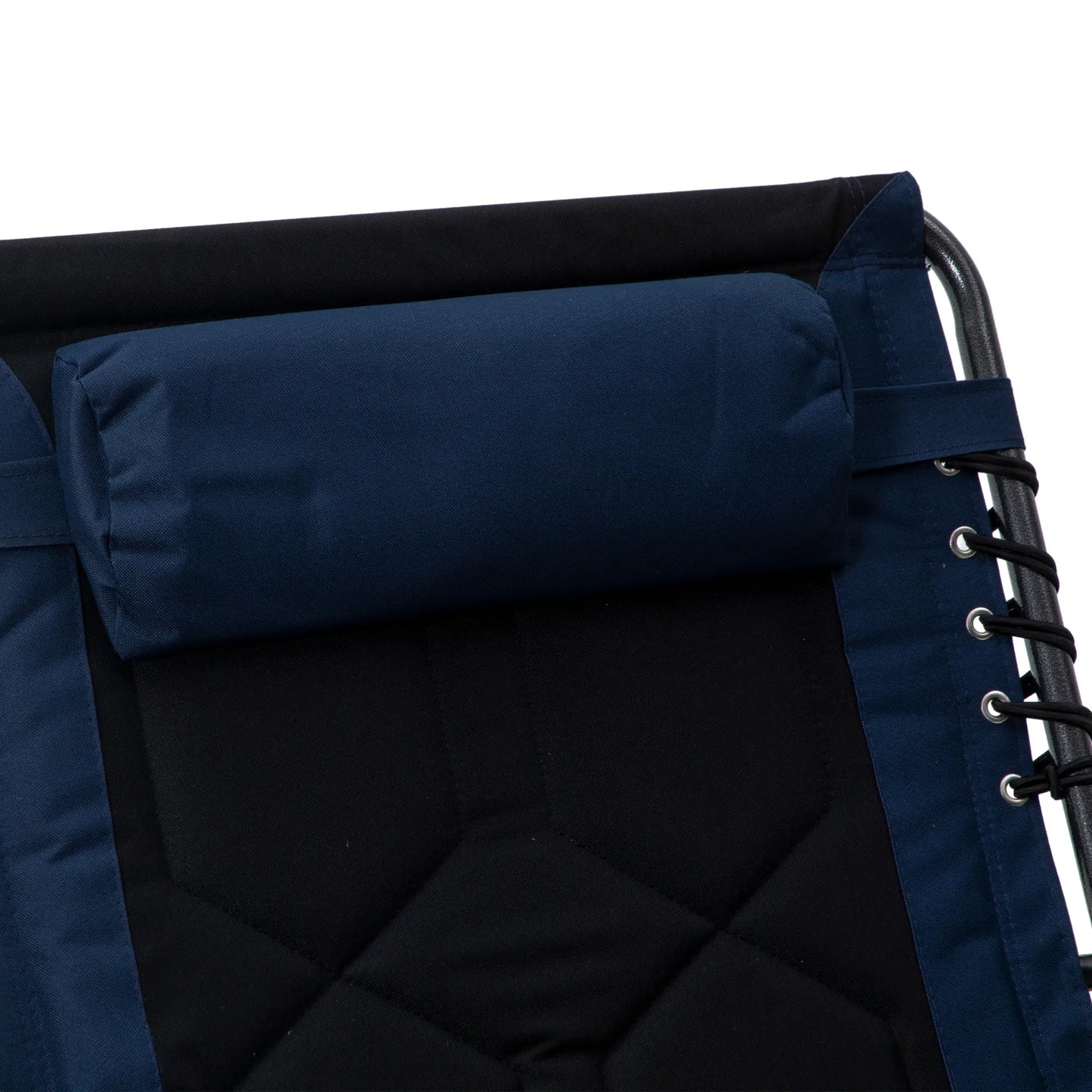 Folding Chaise Lounge, 5-Level Reclining, Outdoor Tanning Chair, Blue Lounger Chairs at Gallery Canada