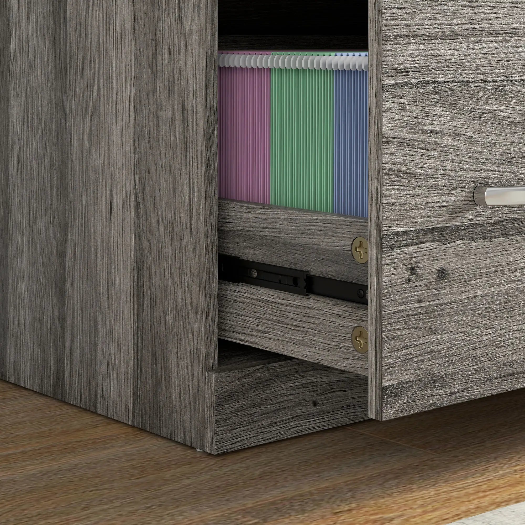 2 Drawer File Cabinet with Lock, Hanging Bar, Letter Size, Grey Office Cabinets & Cupboards at Gallery Canada