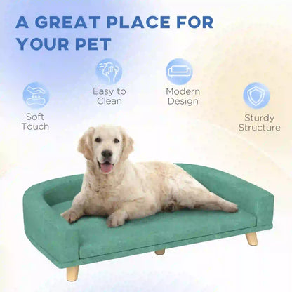 Dog Sofa for Large Dogs, Washable Cover, Anti-Slip Pads, Green Dog Sofas at Gallery Canada