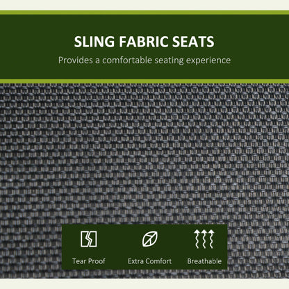 3-Seater Outdoor Swing Bench, Adjustable Canopy, Black Porch Swings with Canopy at Gallery Canada